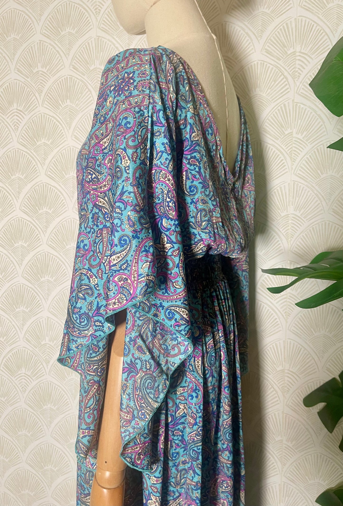Blue Paisley Dress