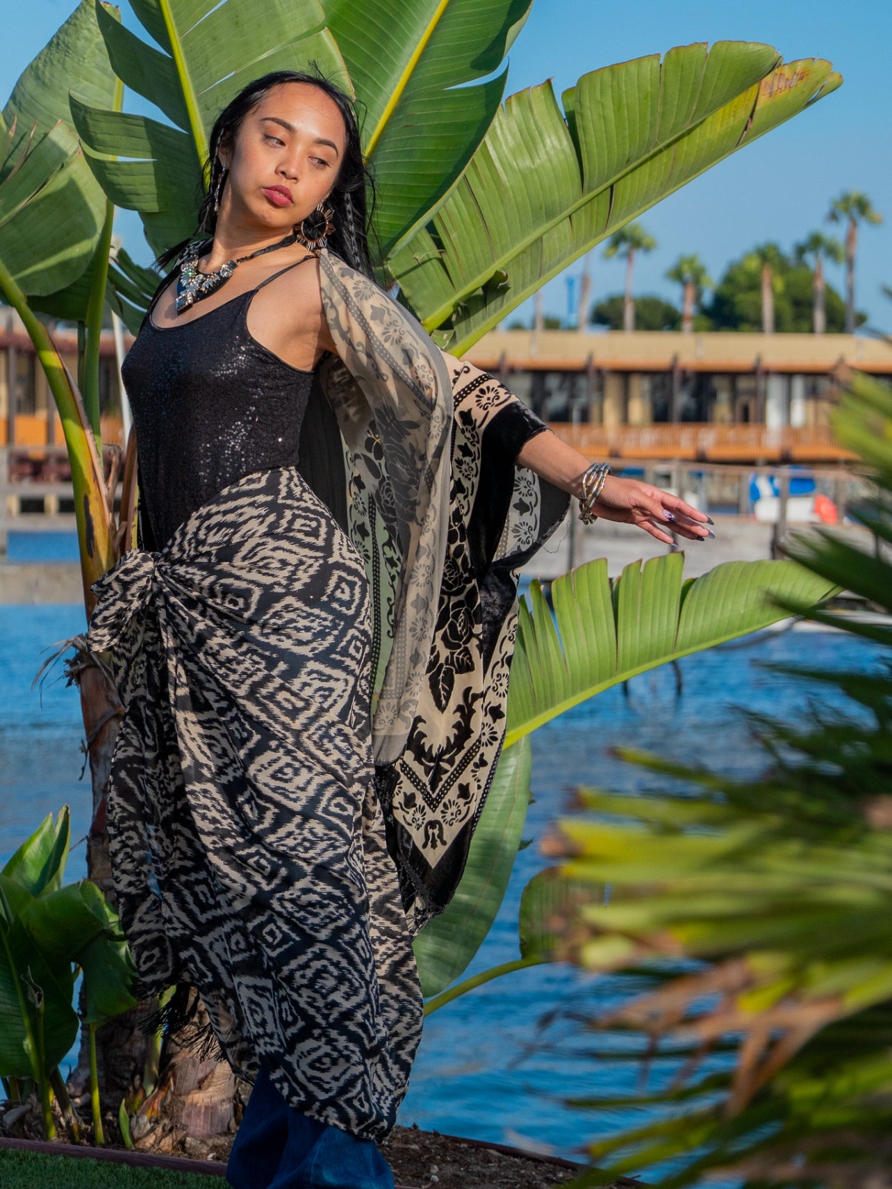 Ikat Sarong Scarf