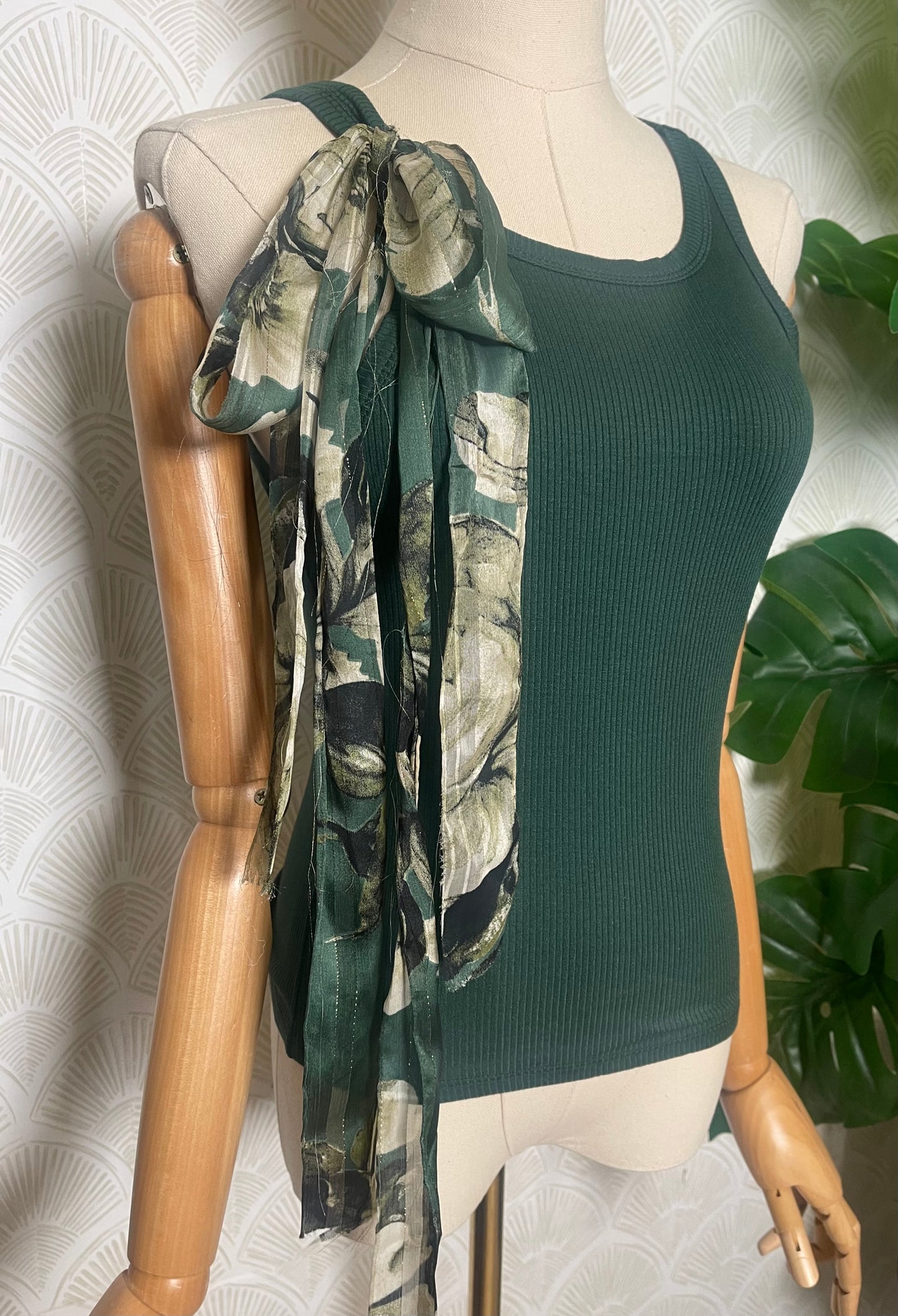 Leslie Tank Top in Forest Green