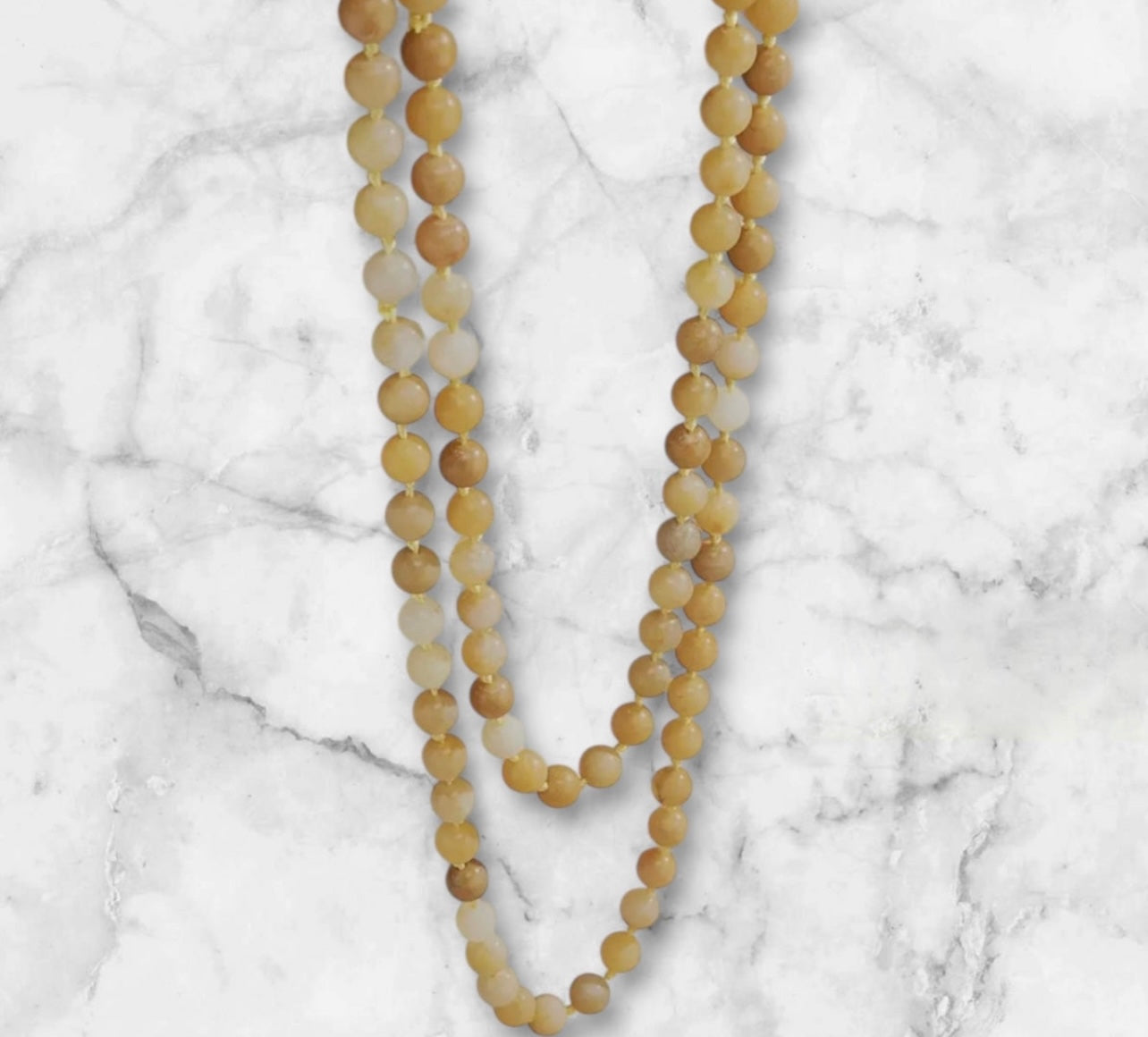 Yellow Jade Stone Necklace