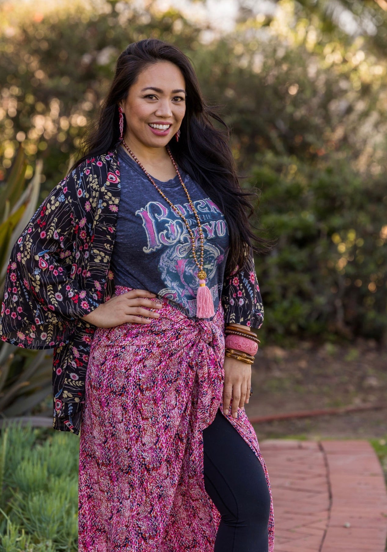 Pink Snake Sarong Scarf