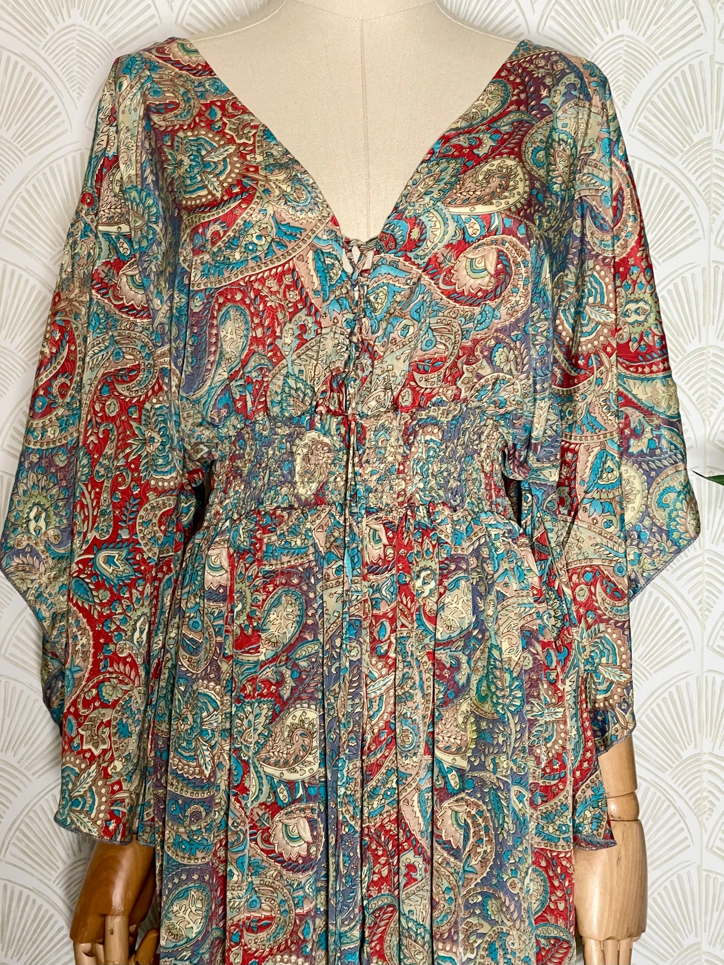 Red Paisley Dress