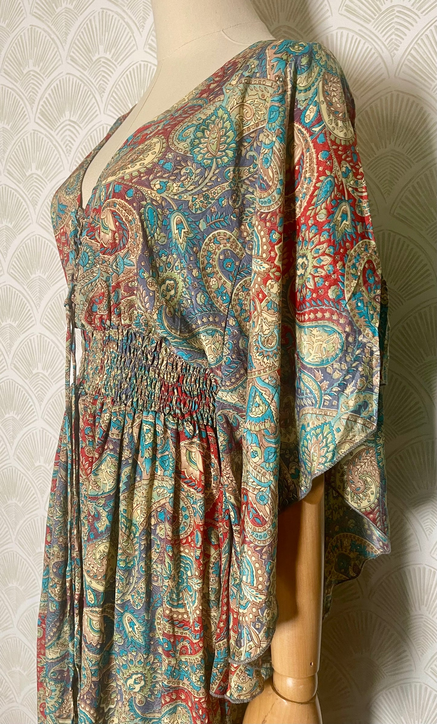 Red Paisley Dress