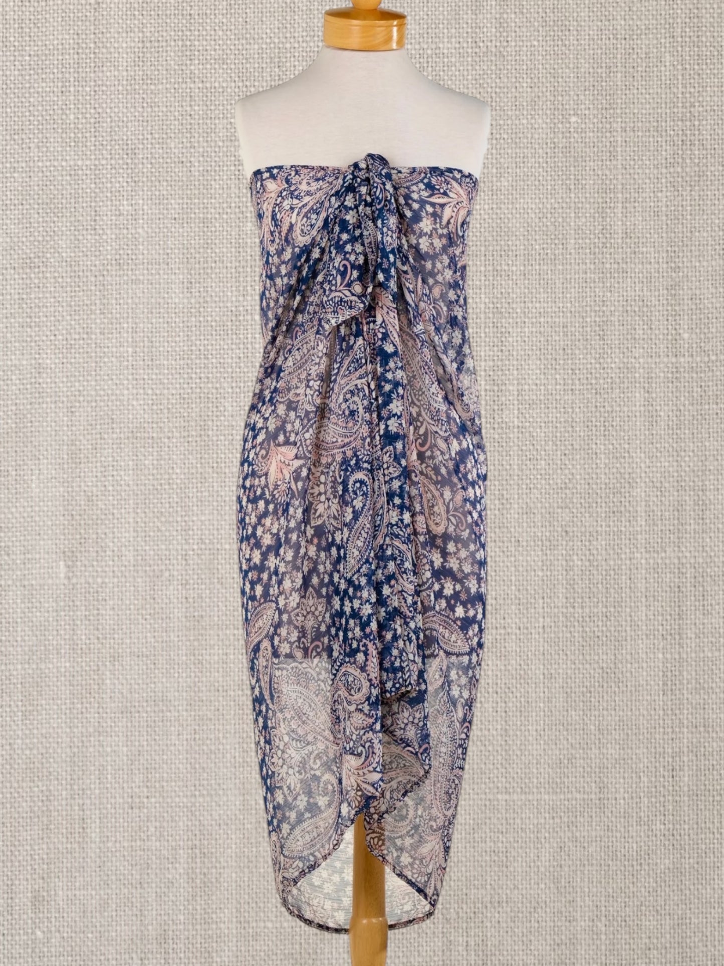 Navy Sparkle Sarong Scarf