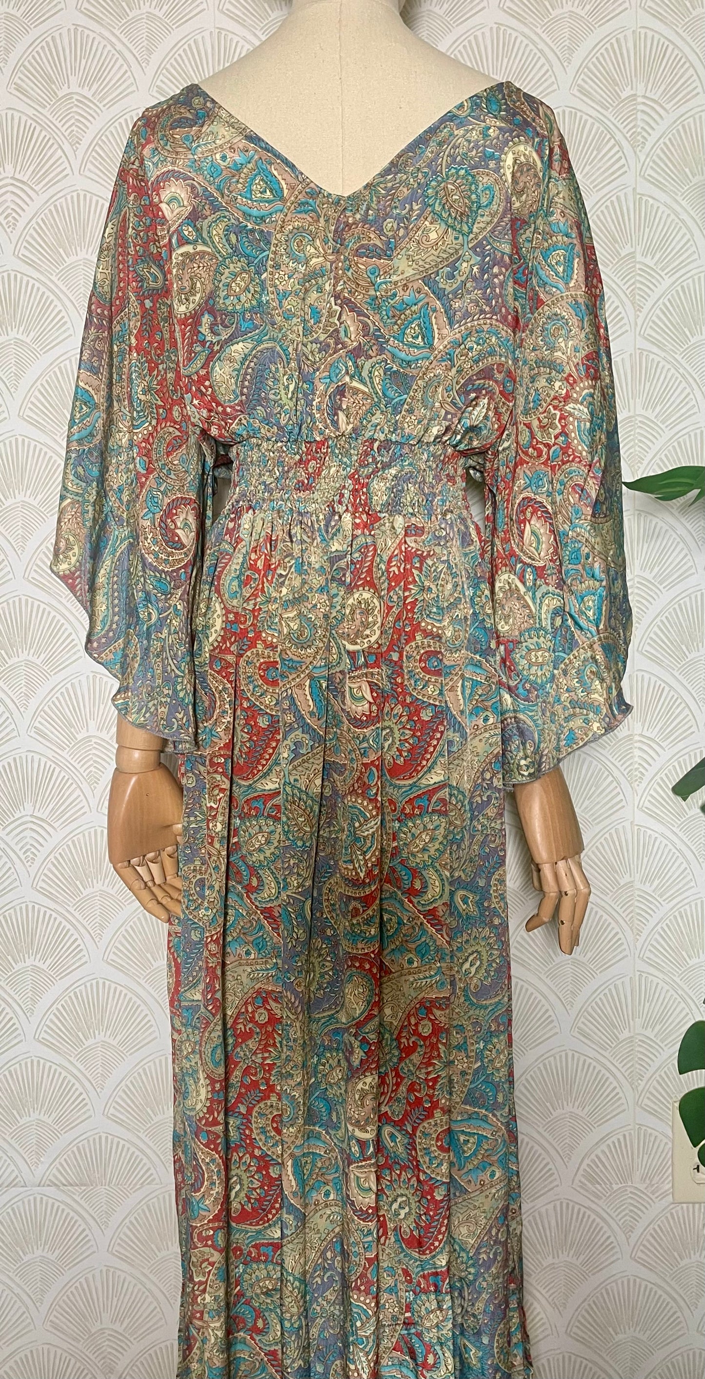 Red Paisley Dress