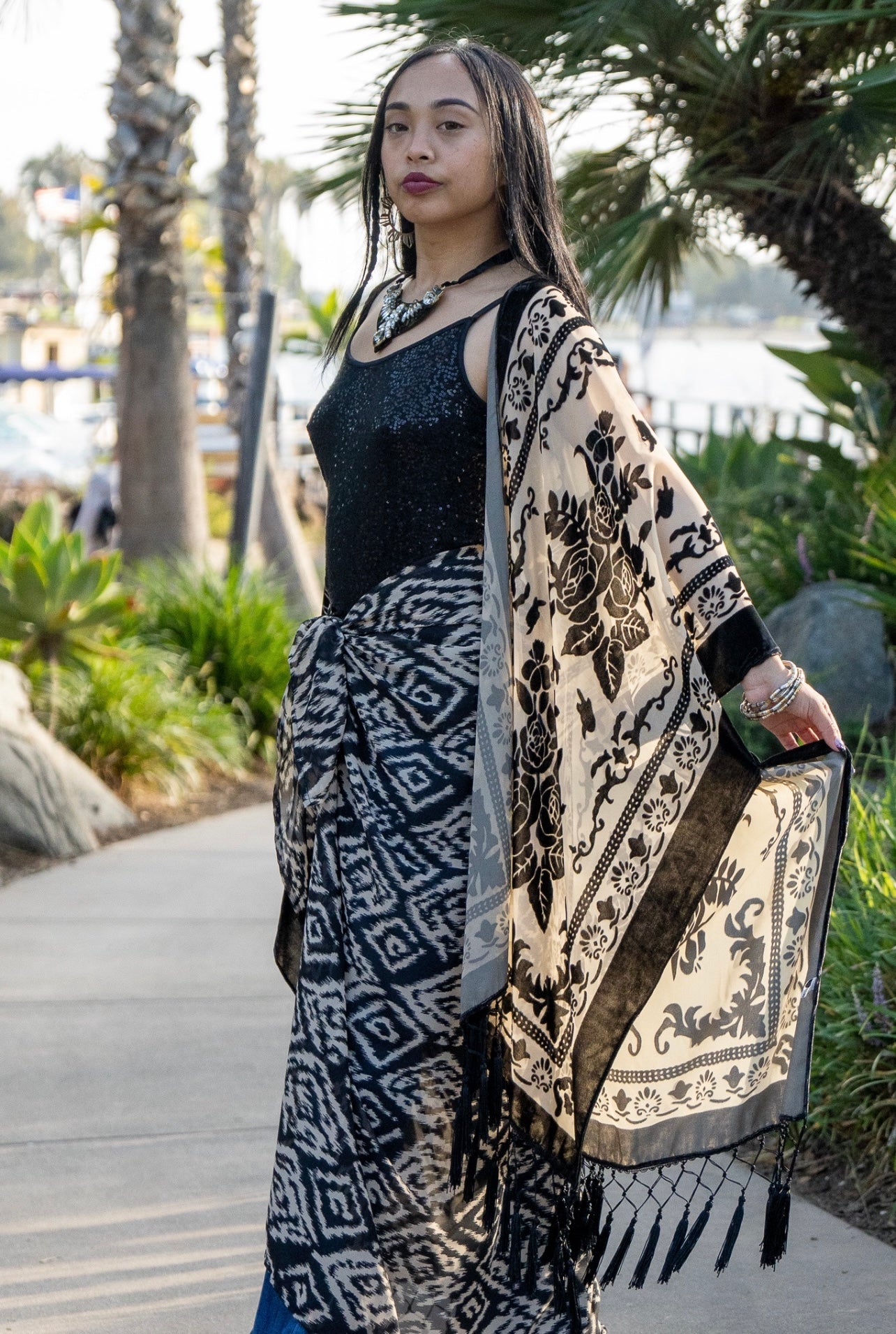 Ikat Sarong Scarf