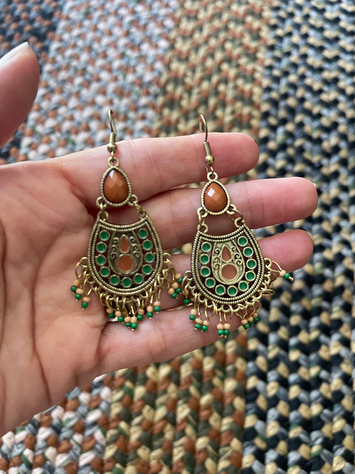 Wild Olive Sunset Earrings