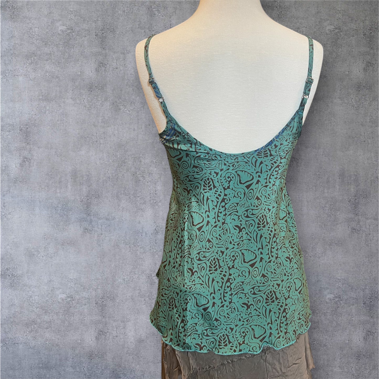 Silky Swing Camisole in Aqua Teal
