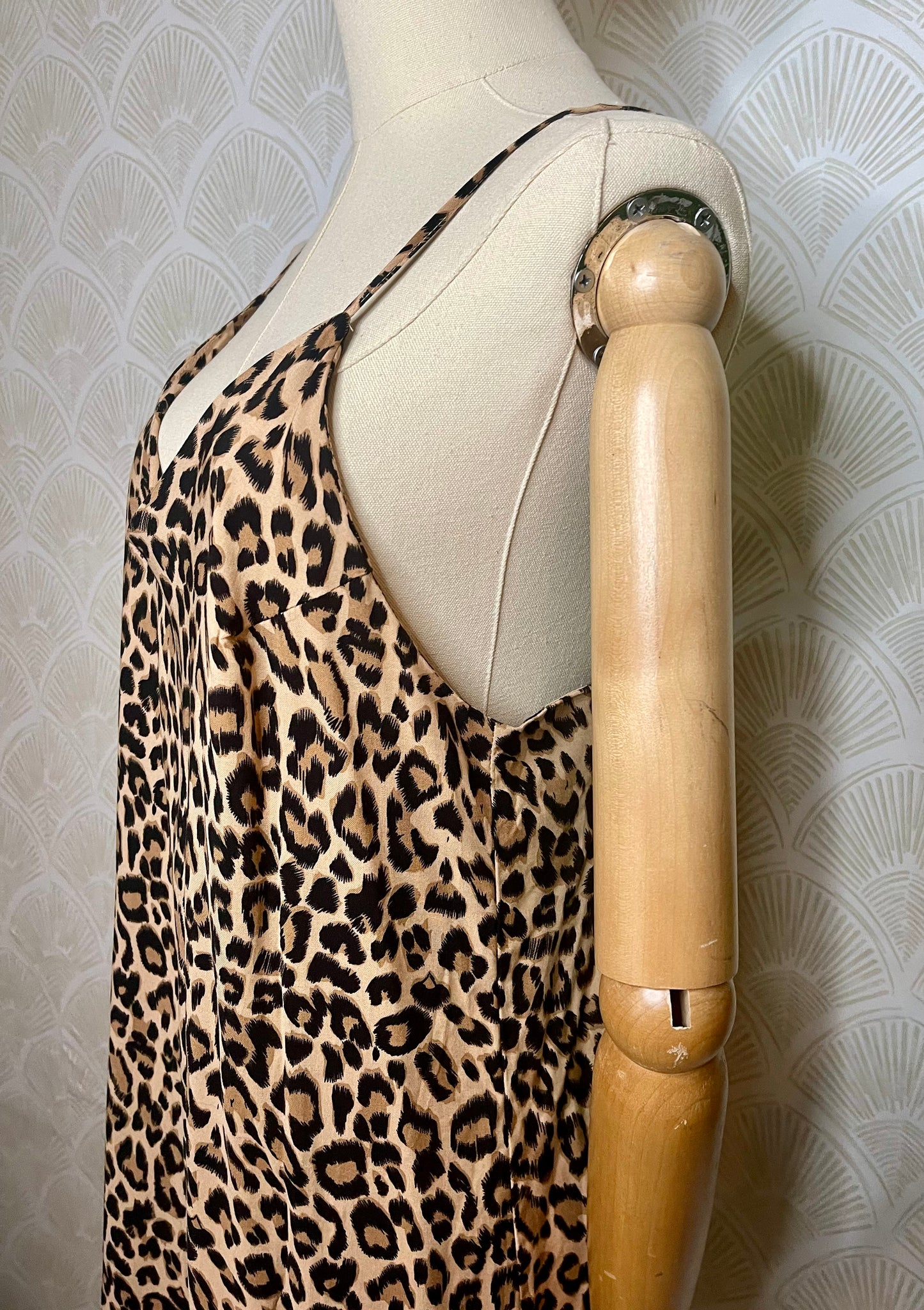 Tank Slip Dress in Leopard
