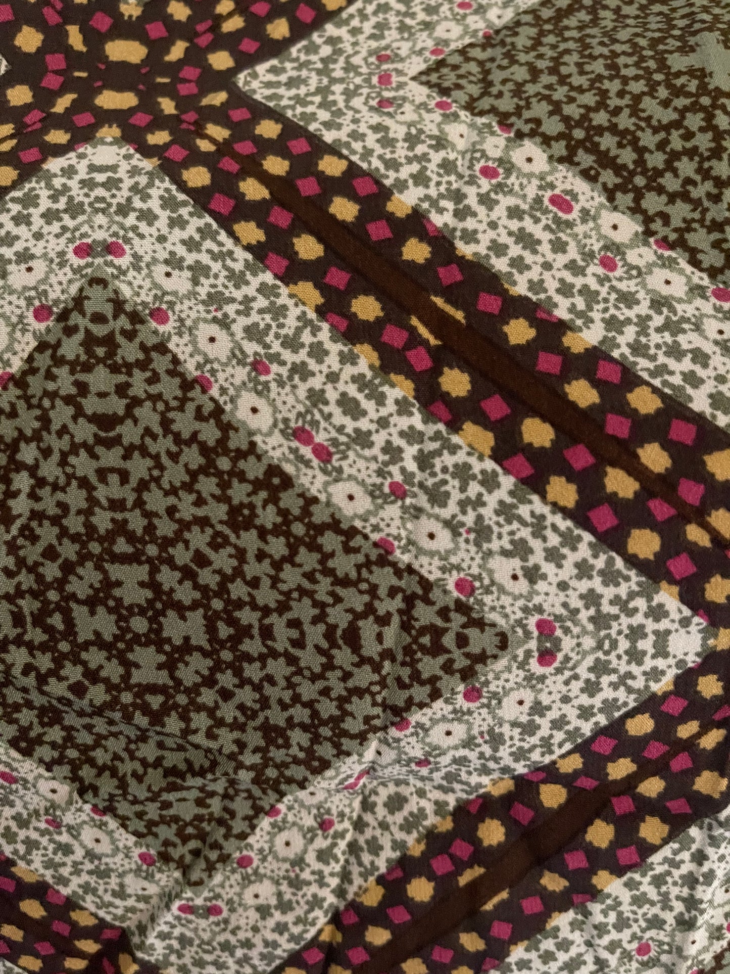 Olive Micro Floral Kimono