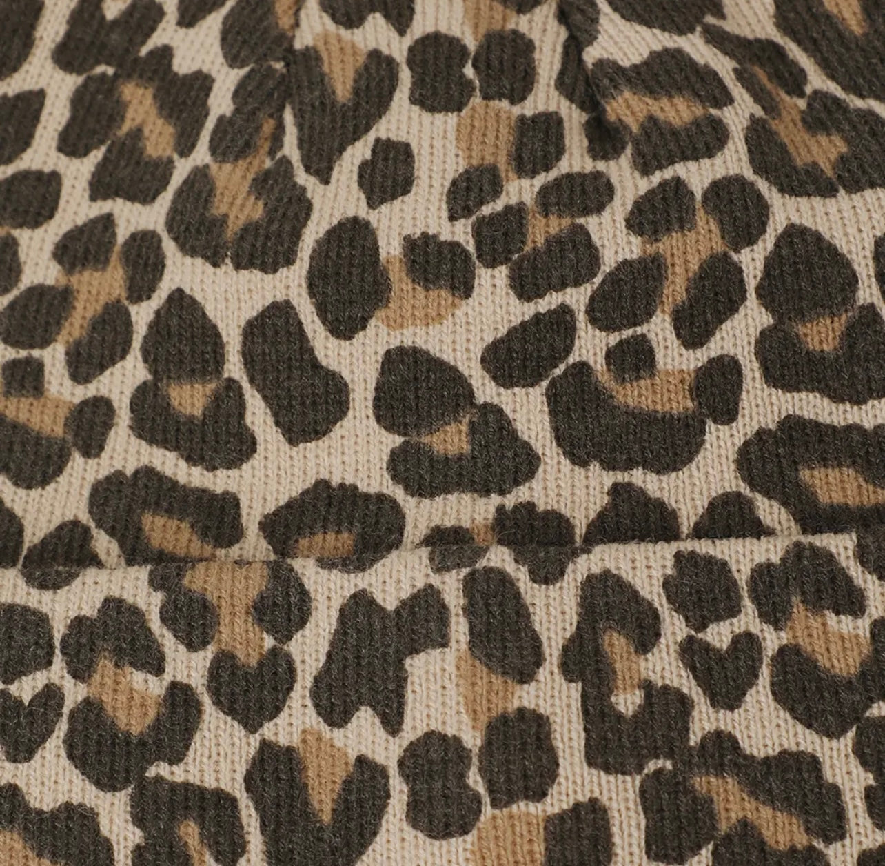 Beanie in Leopard Print