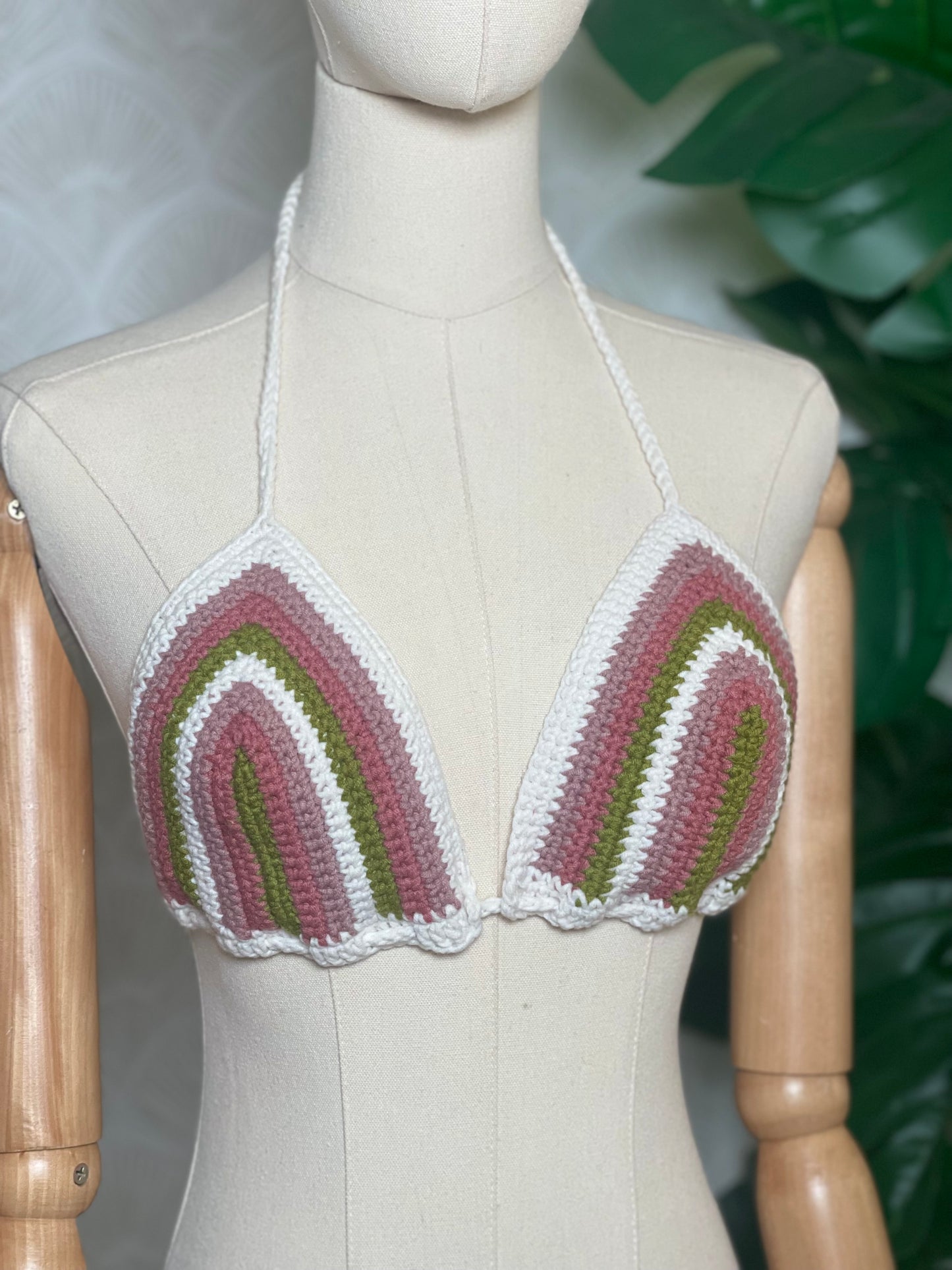 Handmade Festival Top in Mauve Pinks