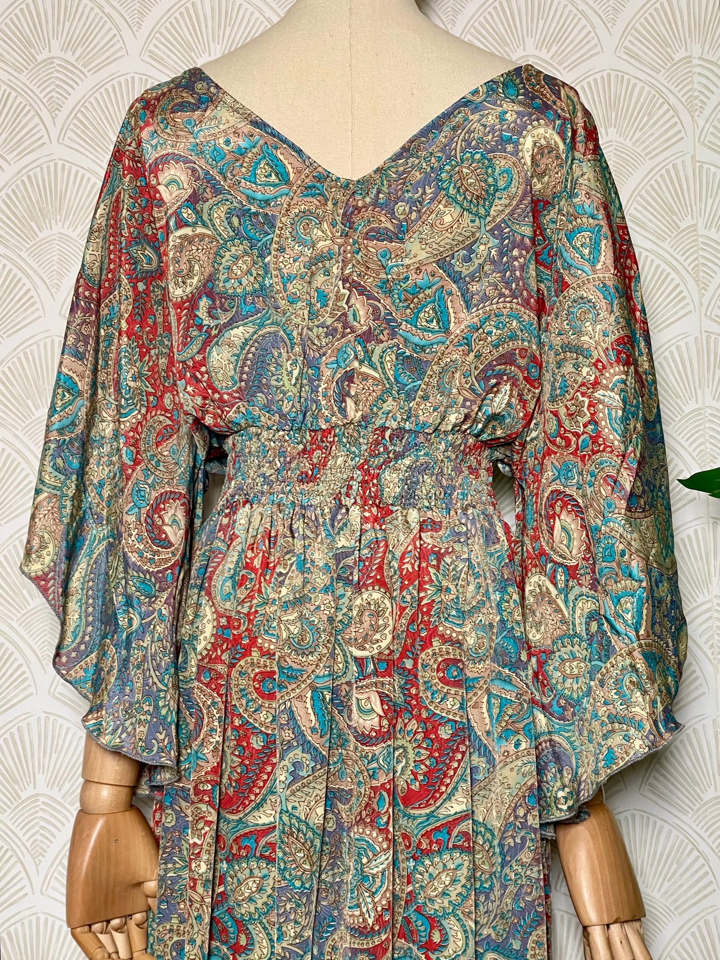 Red Paisley Dress