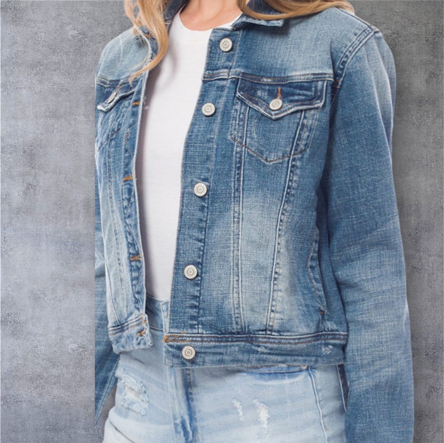 Denim Jacket in Light Wash