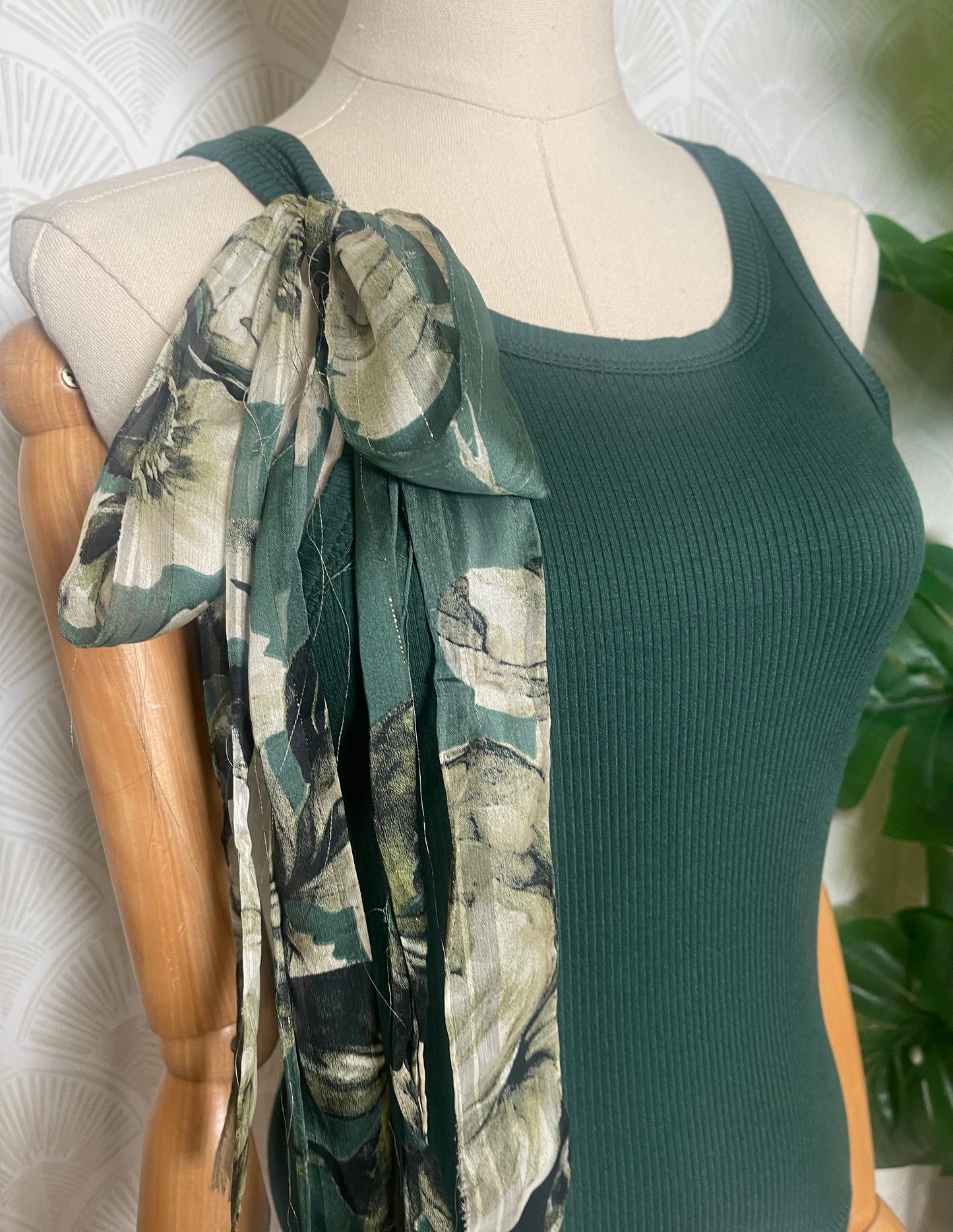 Leslie Tank Top in Forest Green