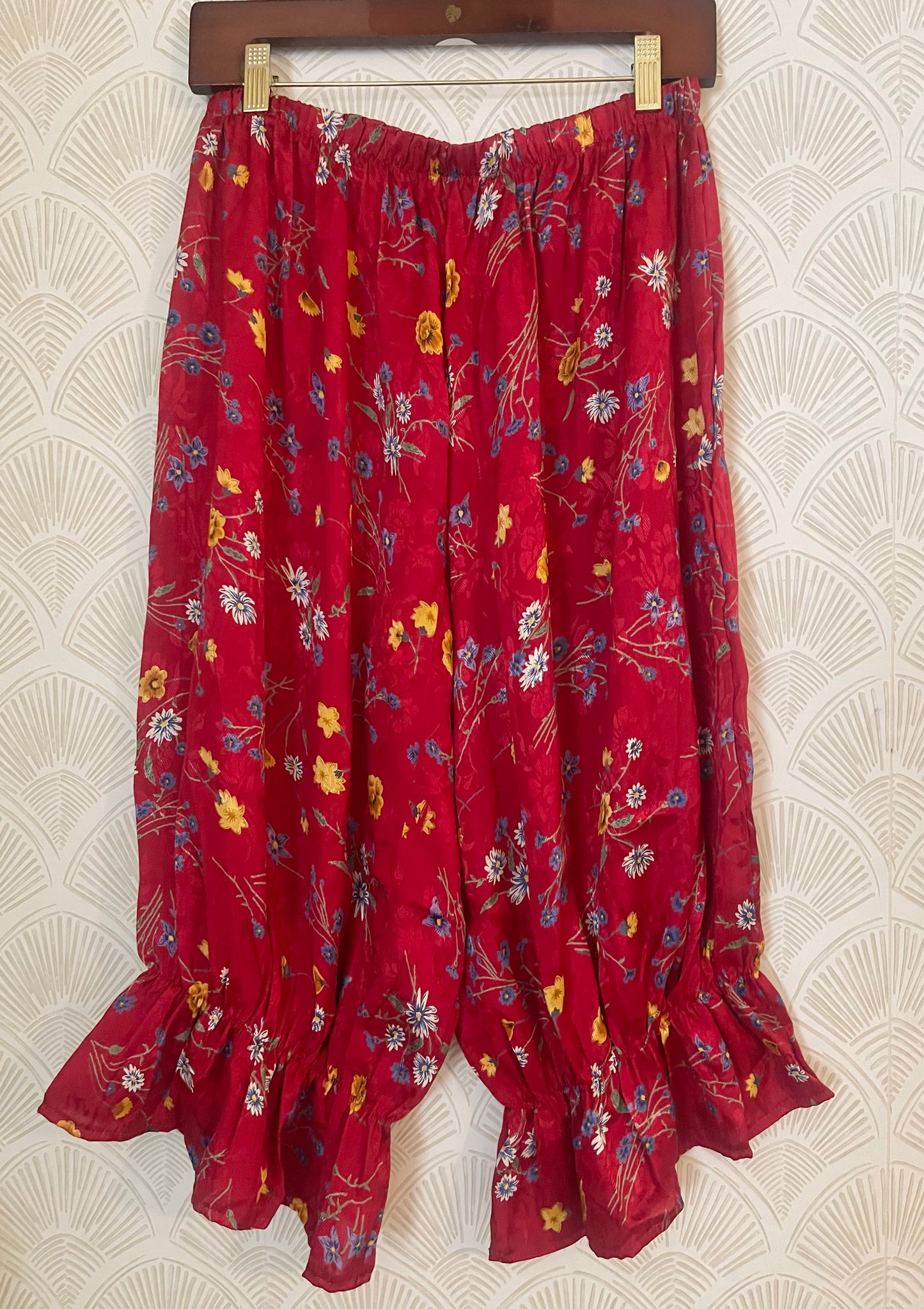 Bloomers in Red Satin