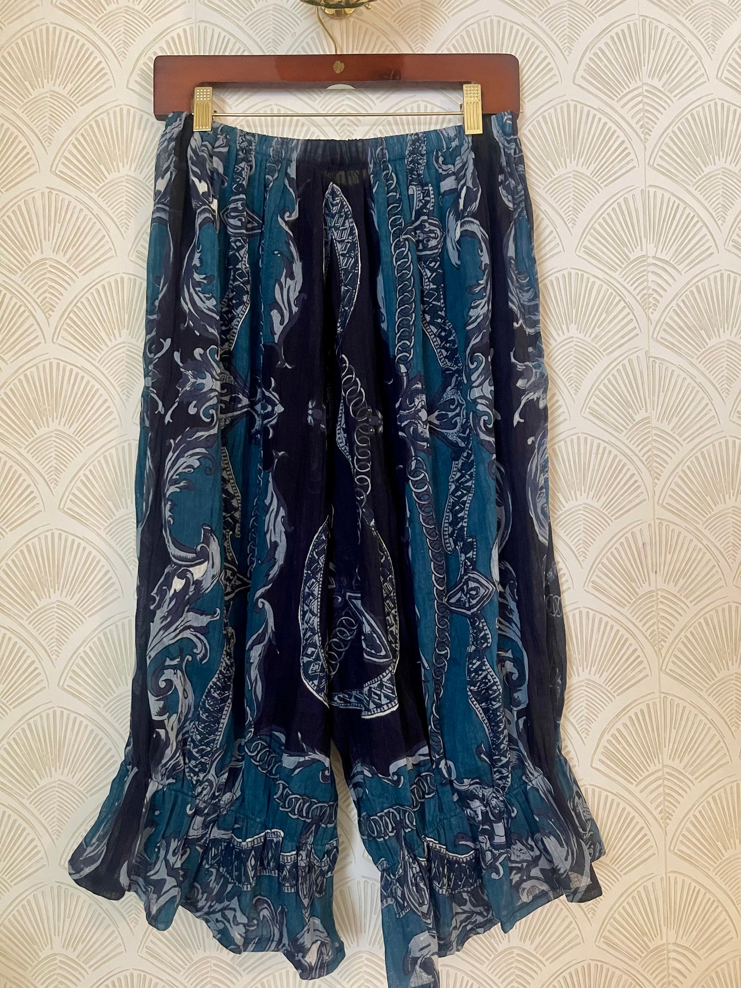 Bloomers in Indigo Baroque