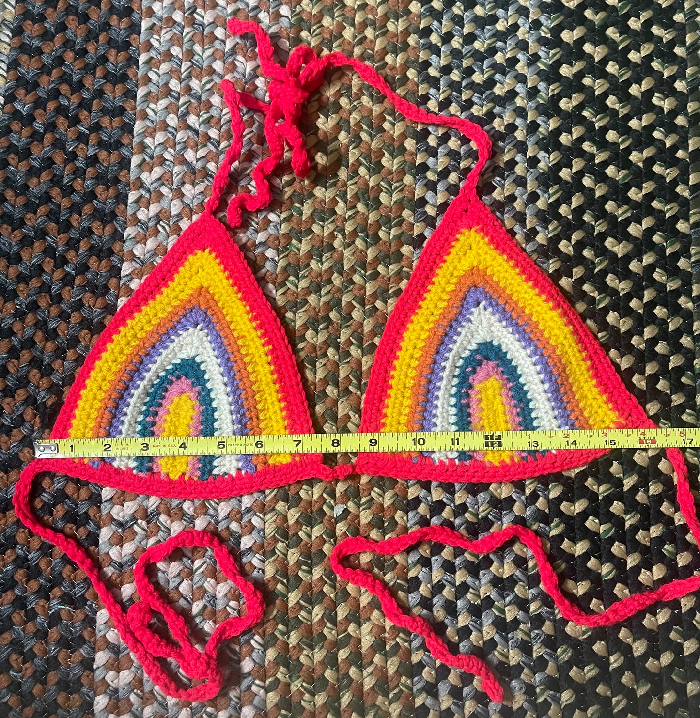 Handmade Festival Top in Red Stripe