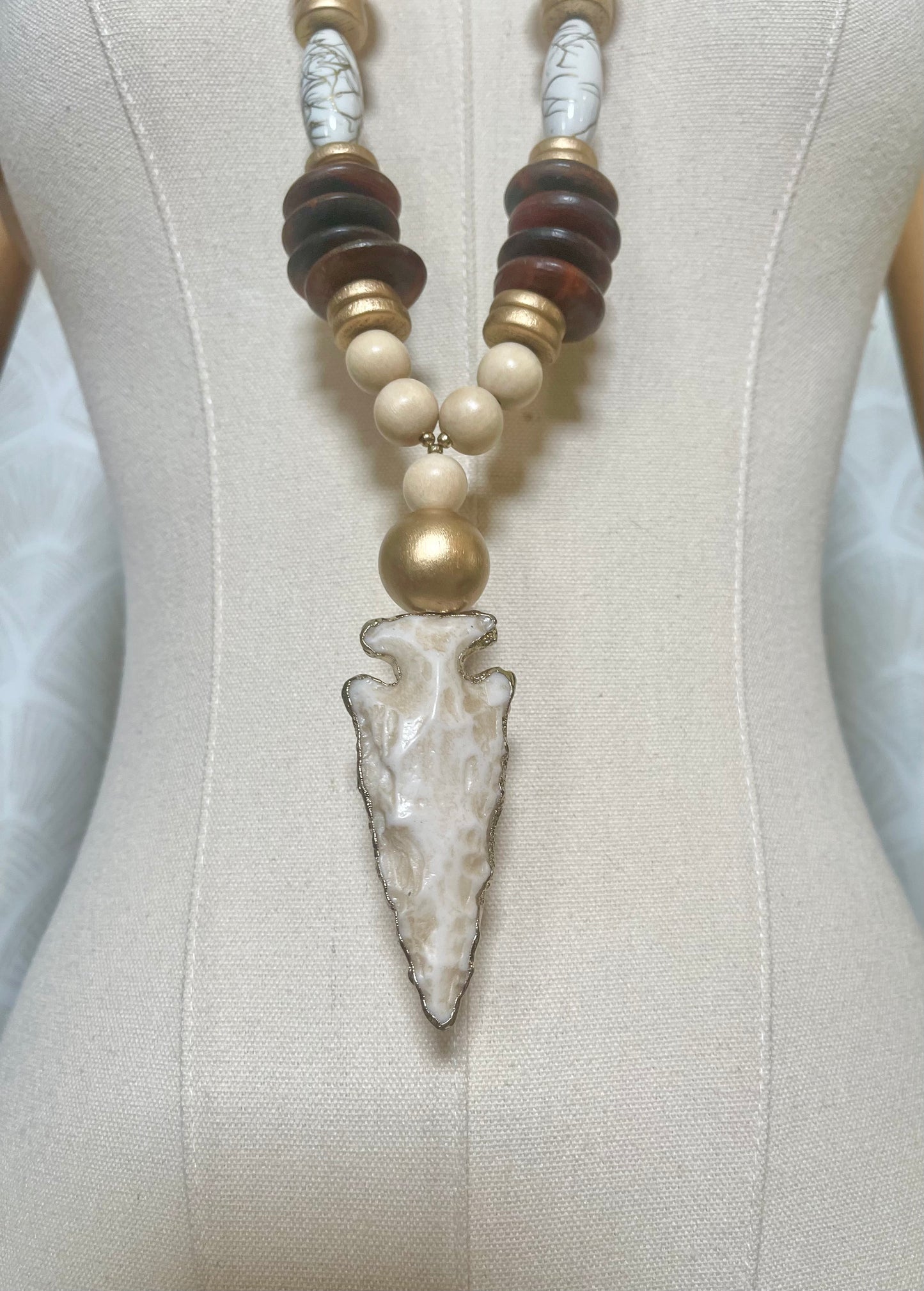 Natural Arrowhead Necklace