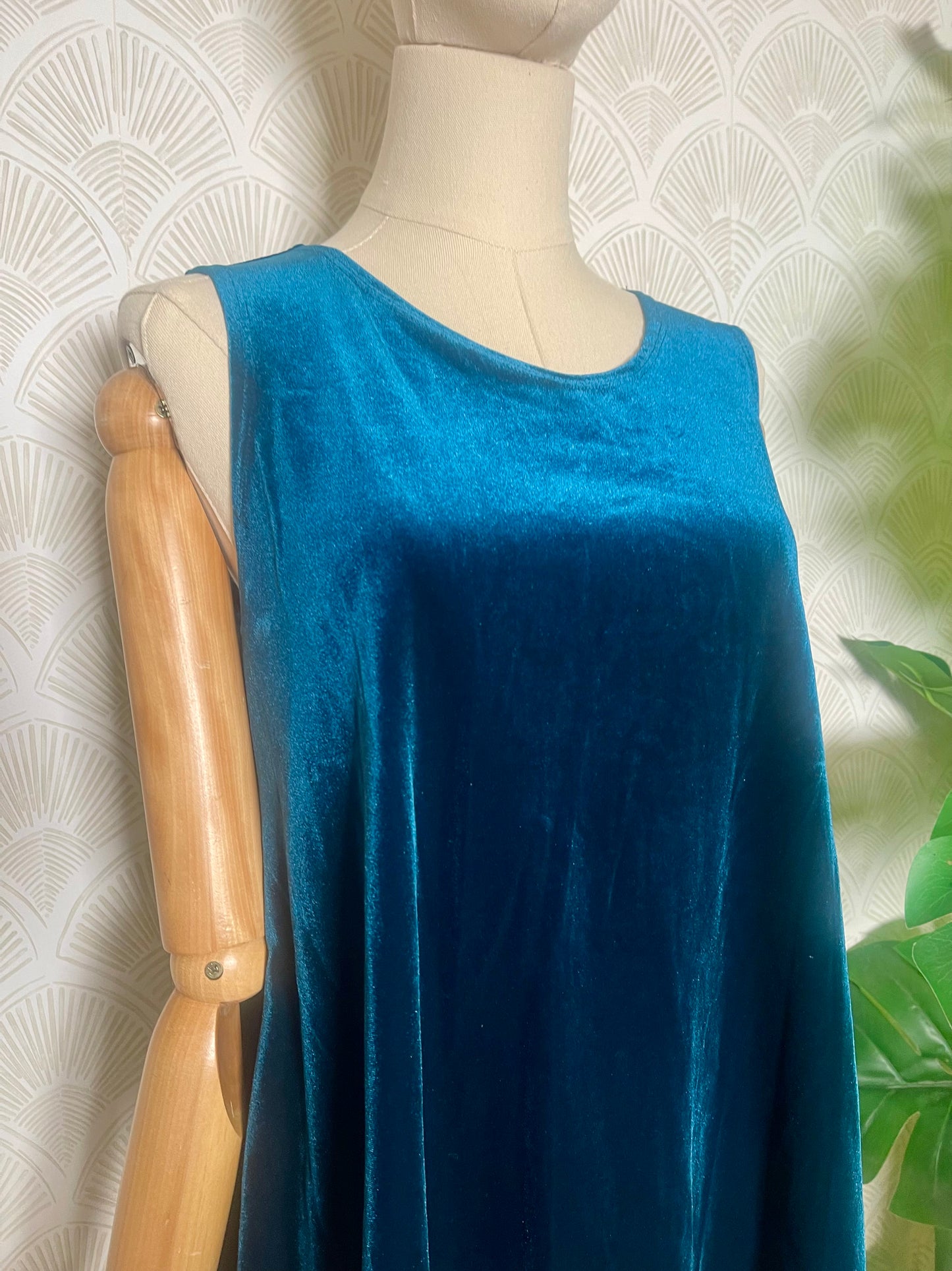 Swing Top in Teal Velvet