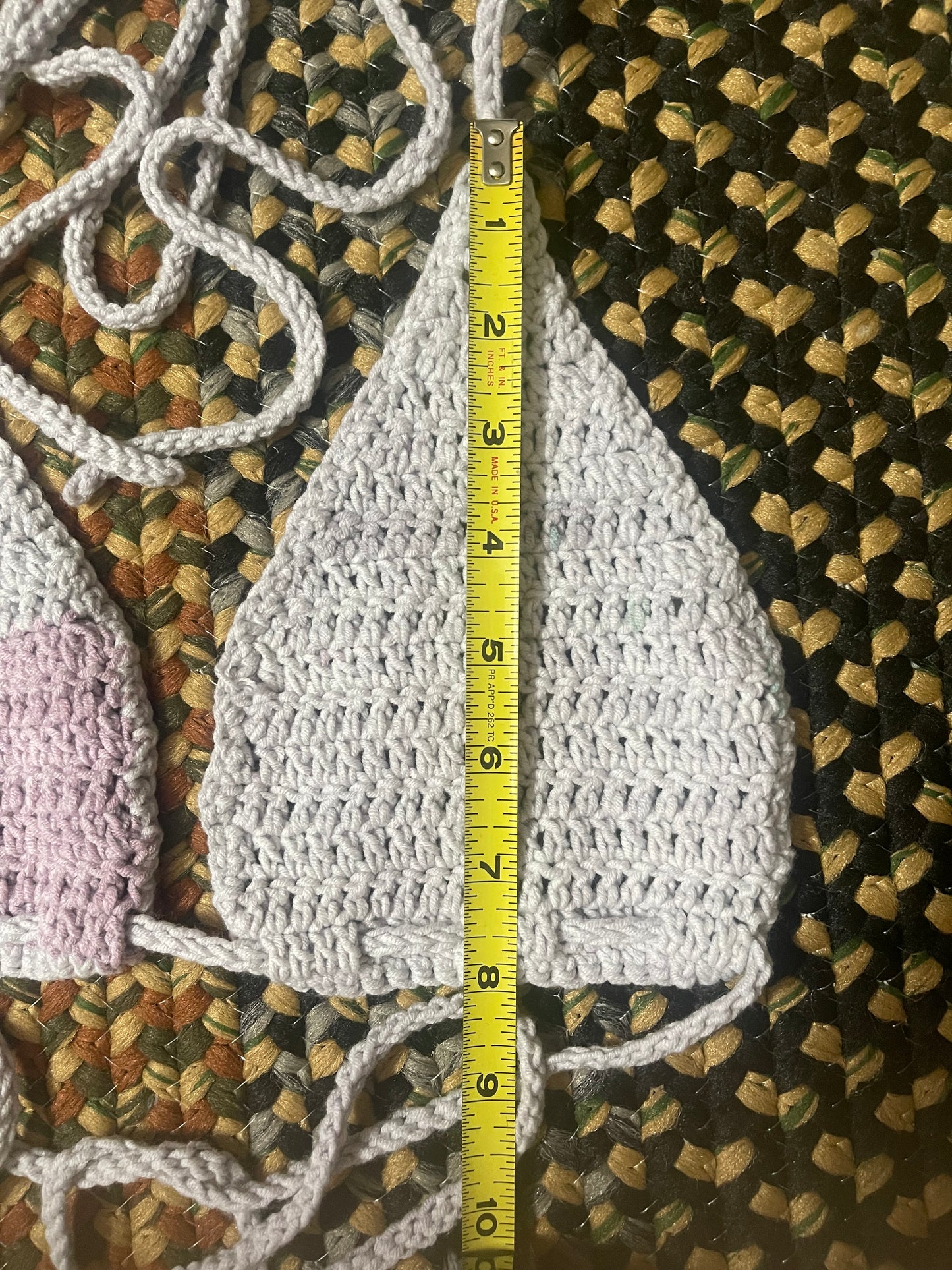 Handmade Festival Top in Lavender Grey
