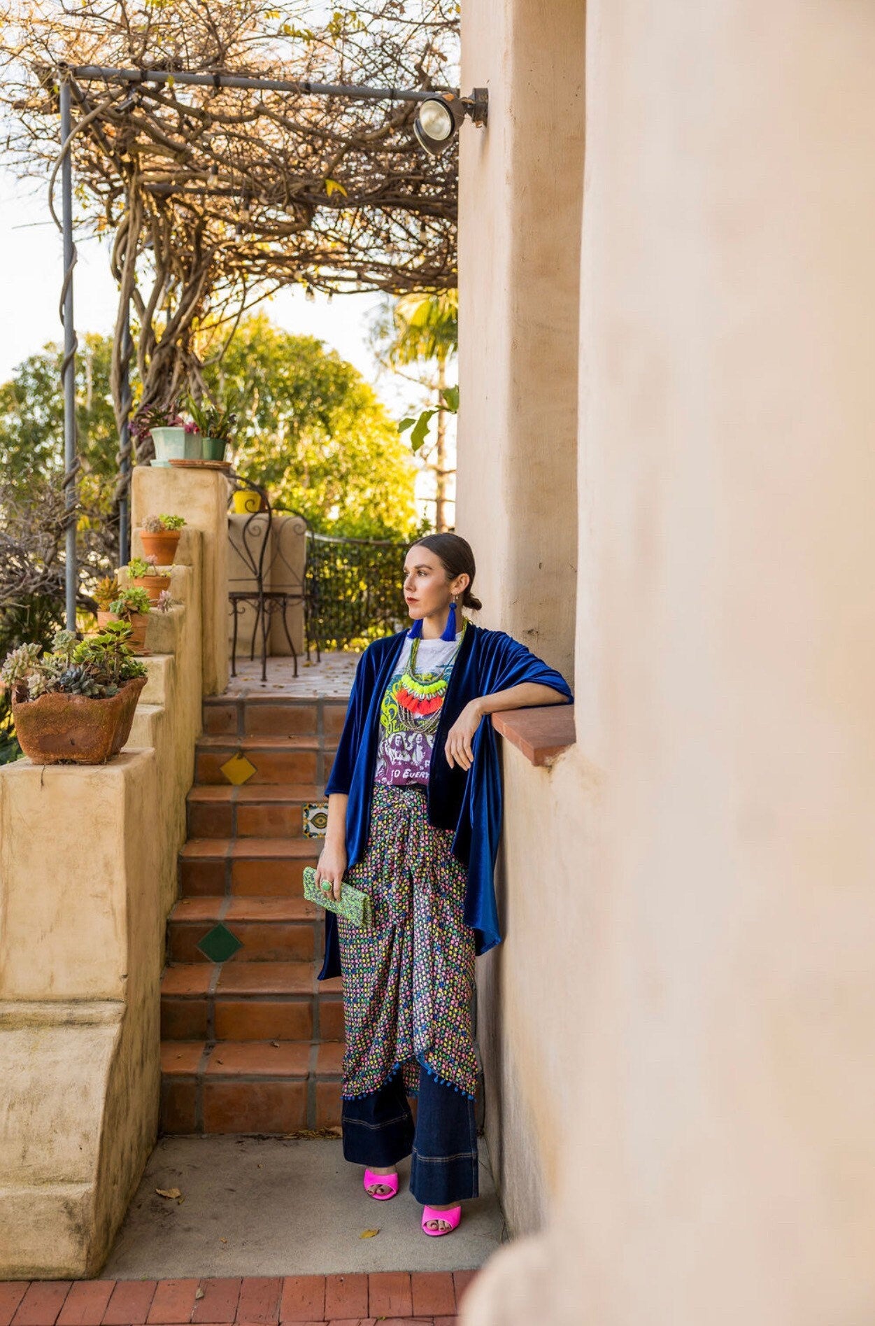 Pom Pom Trim Sarong Scarf