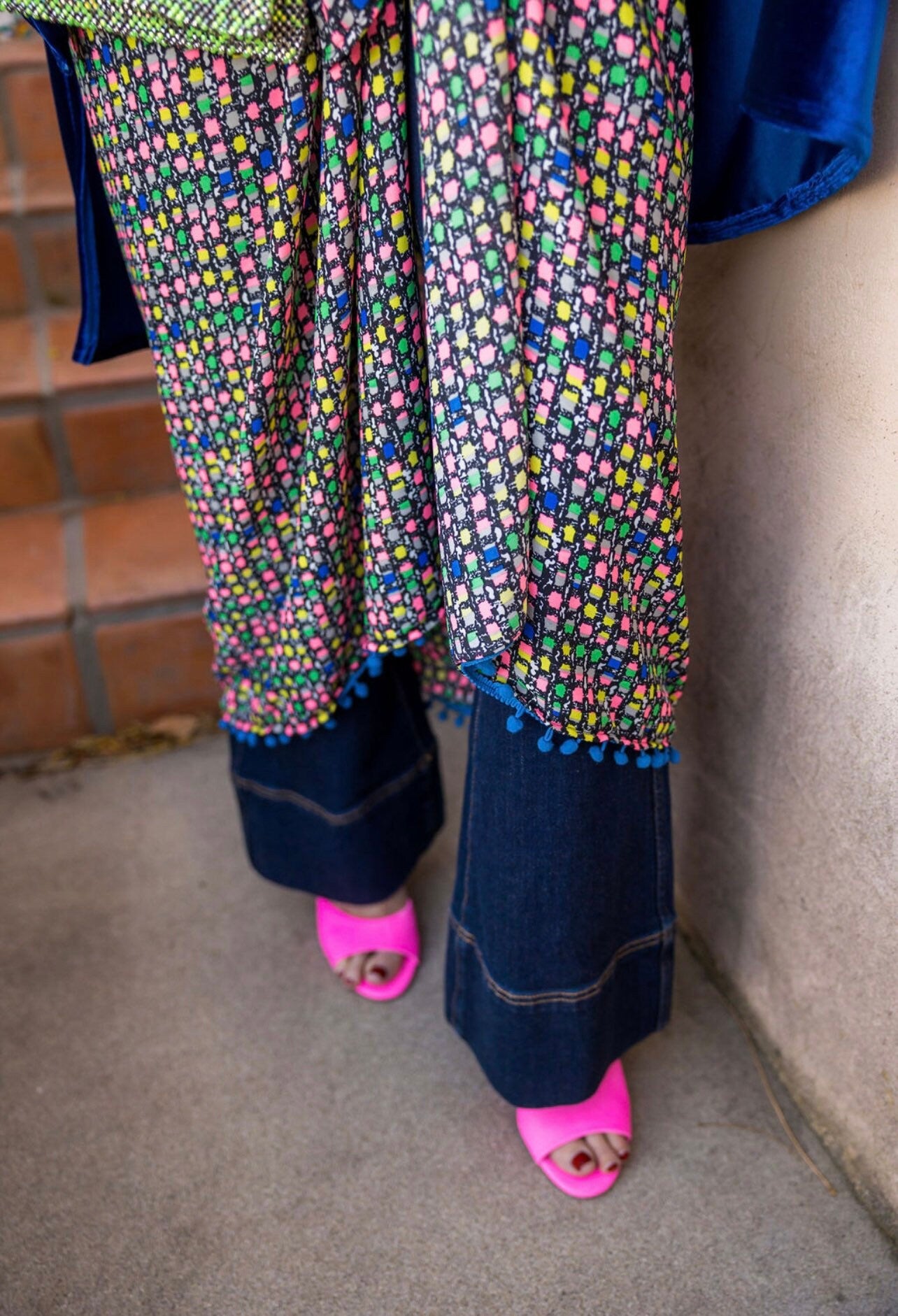 Pom Pom Trim Sarong Scarf