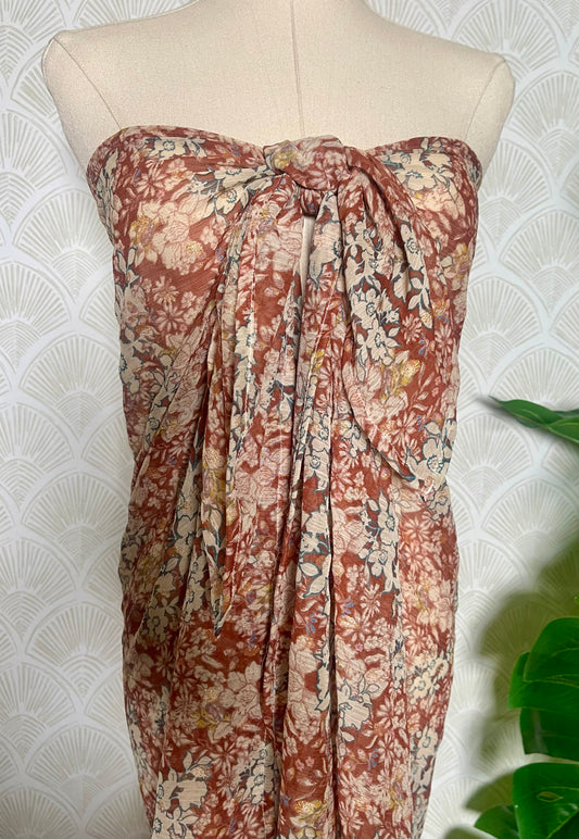 Terracotta Bloom Sarong