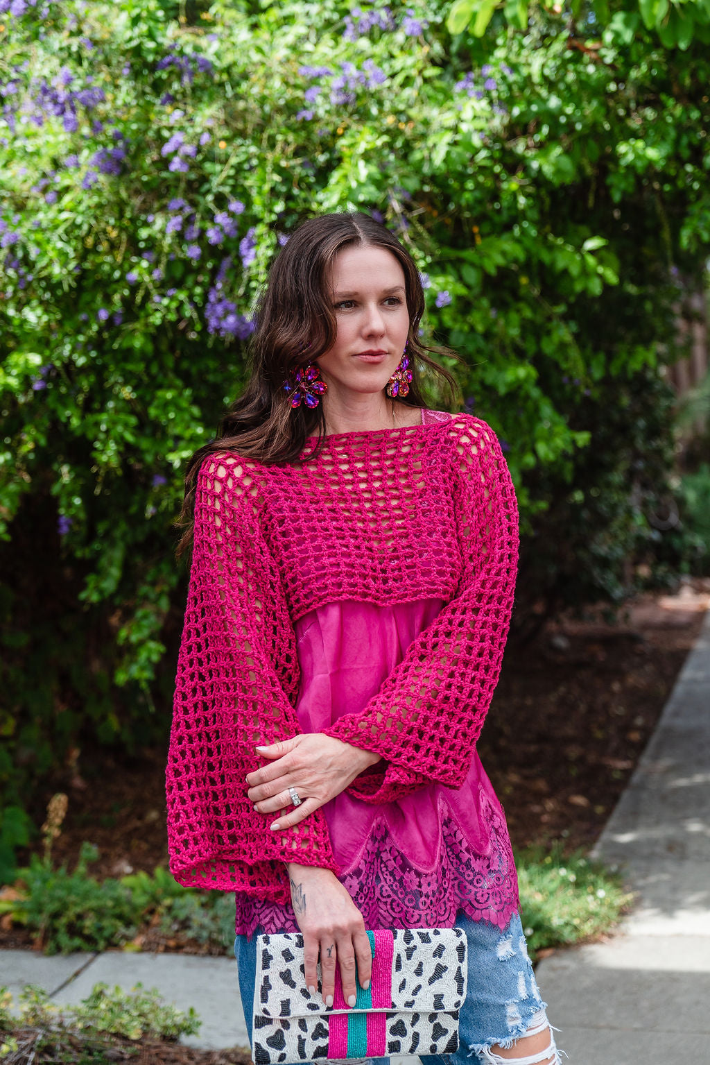 Pink Crochet Top