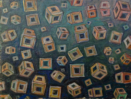 Broadcasted Memories Oil Painting