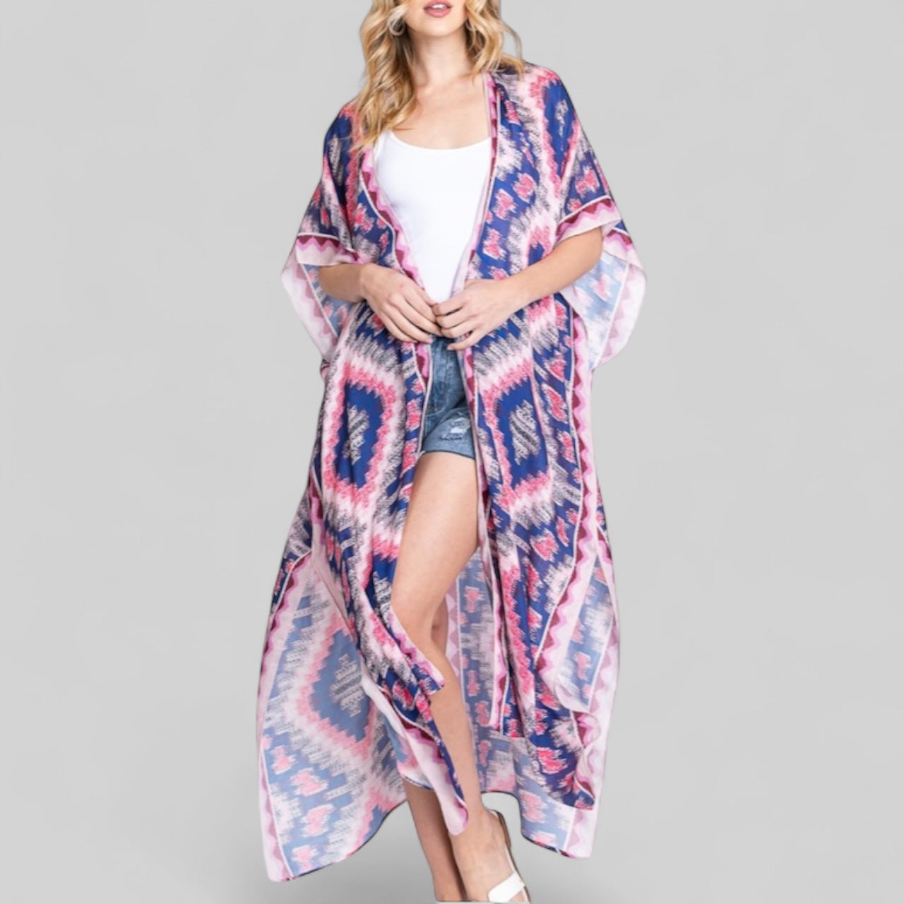 Topper in Pink Aztec
