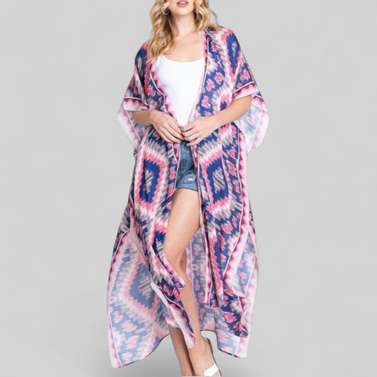 Topper in Pink Aztec