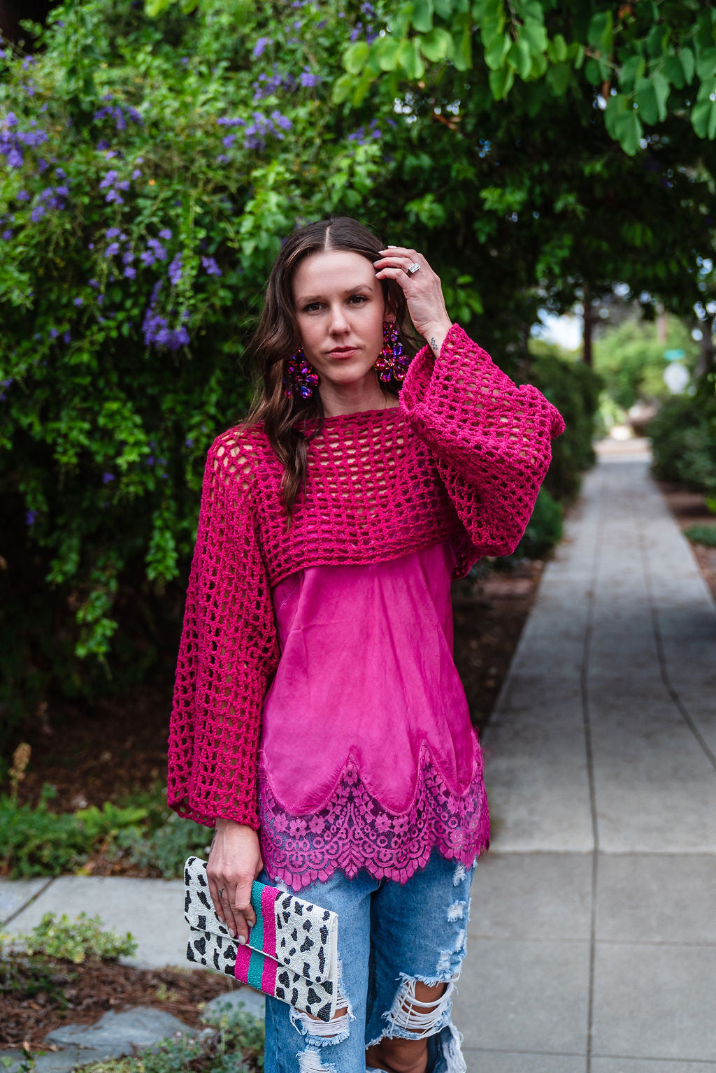 Pink Crochet Top