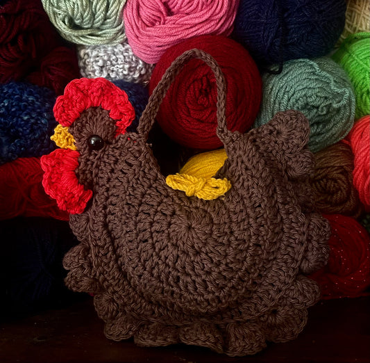 Chicken Purse in Brown