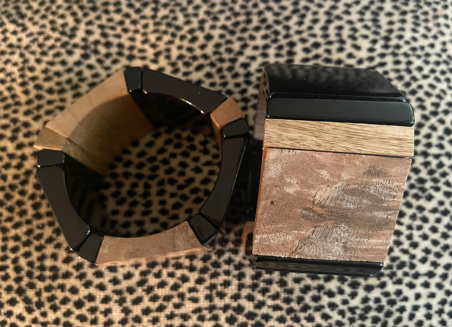 Black Wooden Cuff