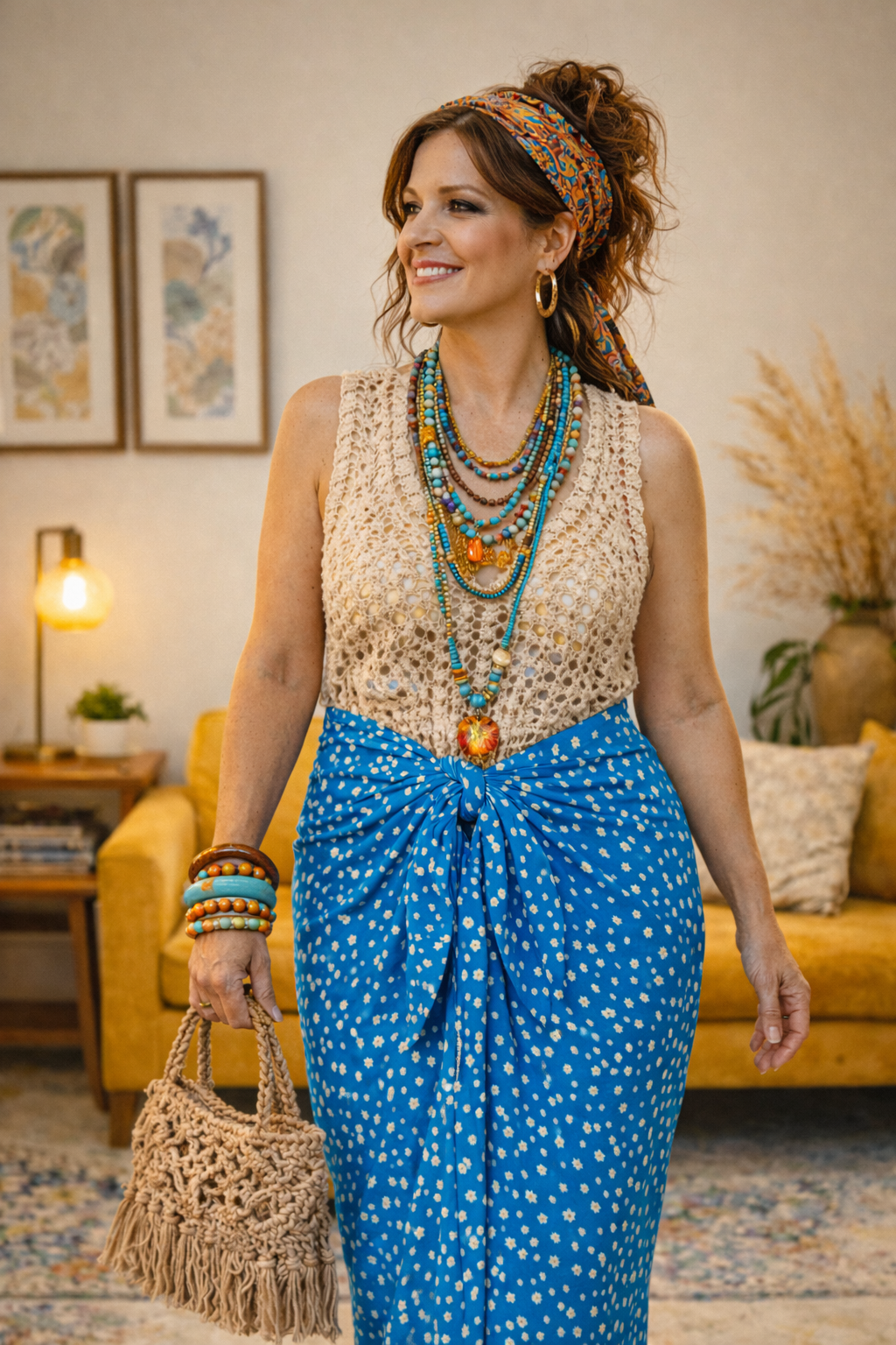 Electric Daisy Sarong Scarf