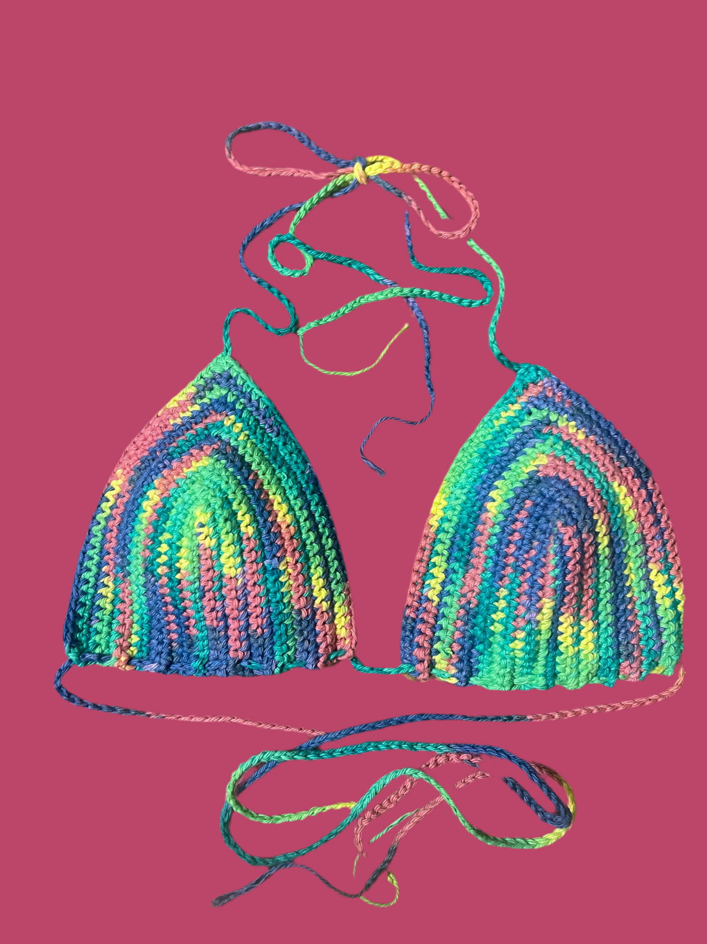 Handmade Festival Top in Multicolor