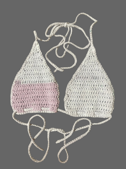 Handmade Festival Top in Lavender Grey