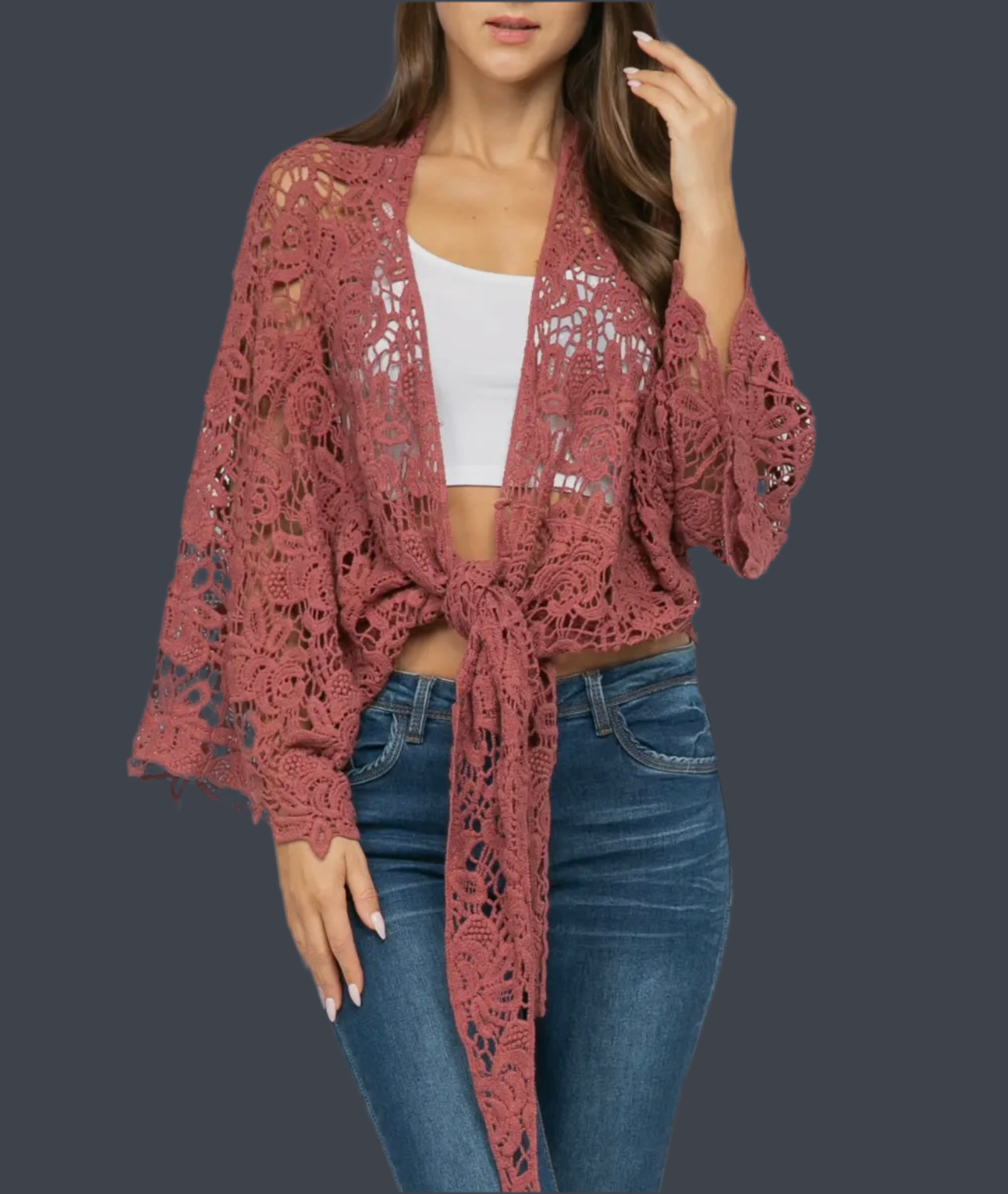 Rose Crochet Wrap