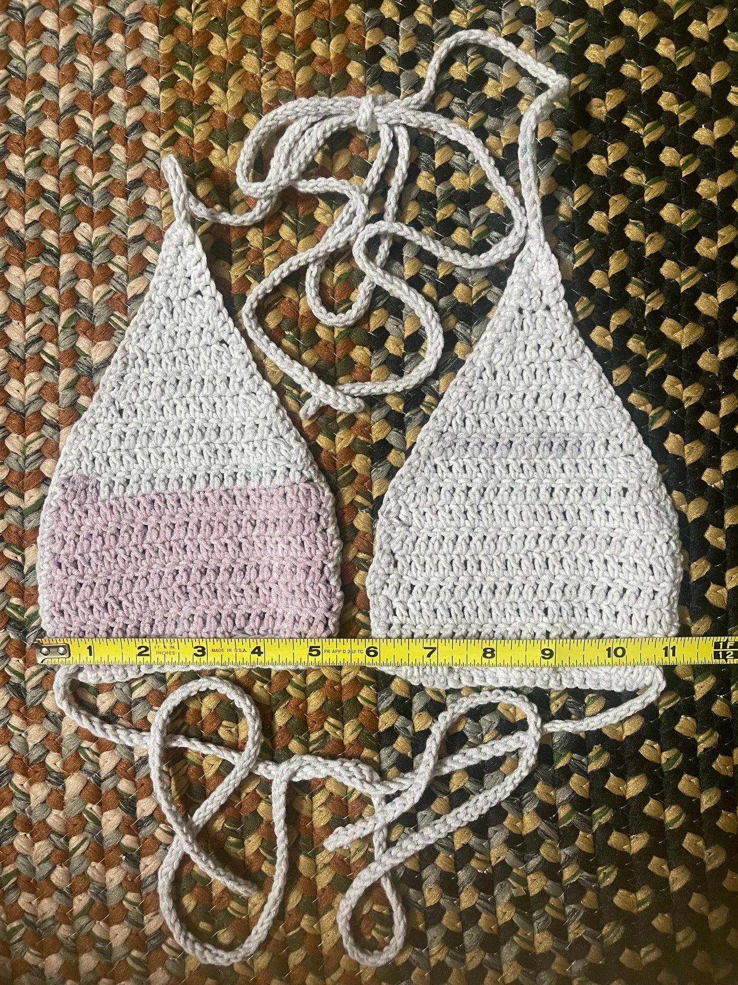 Handmade Festival Top in Lavender Grey