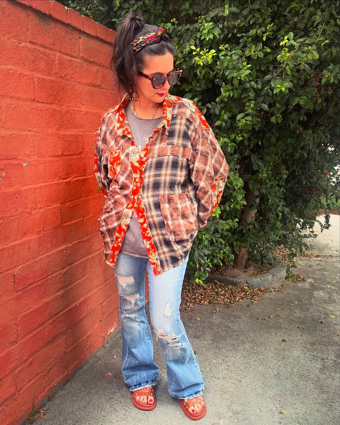 Vintage Wash Plaid Shirt