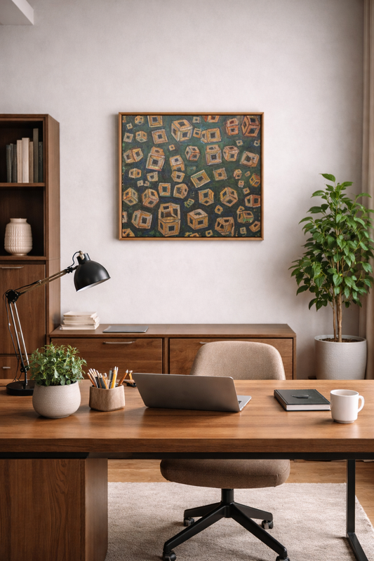 Broadcasted Memories Oil Painting