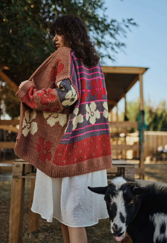 Oversized Daisy Cardigan