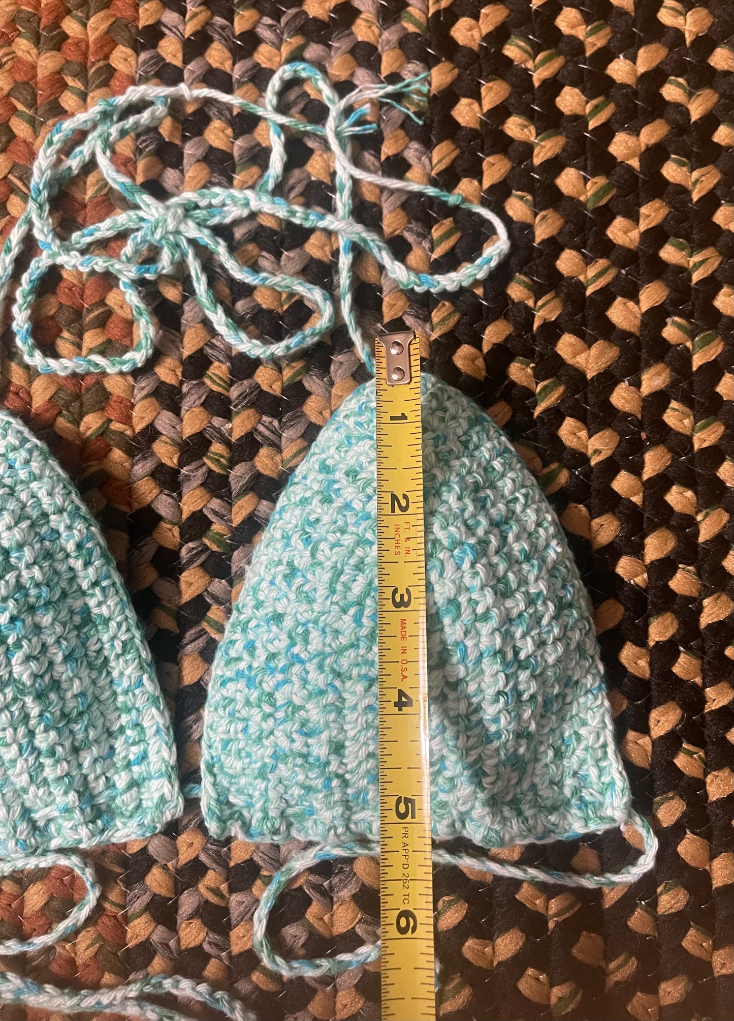 Handmade Festival Top in Aqua