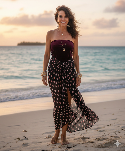 Seashells by the Seashore Sarong Scarf