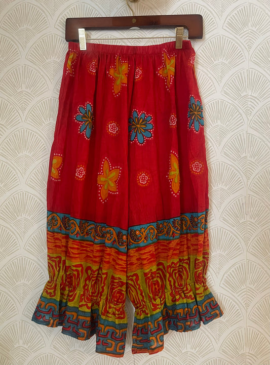 Bloomers in Folkloric Red