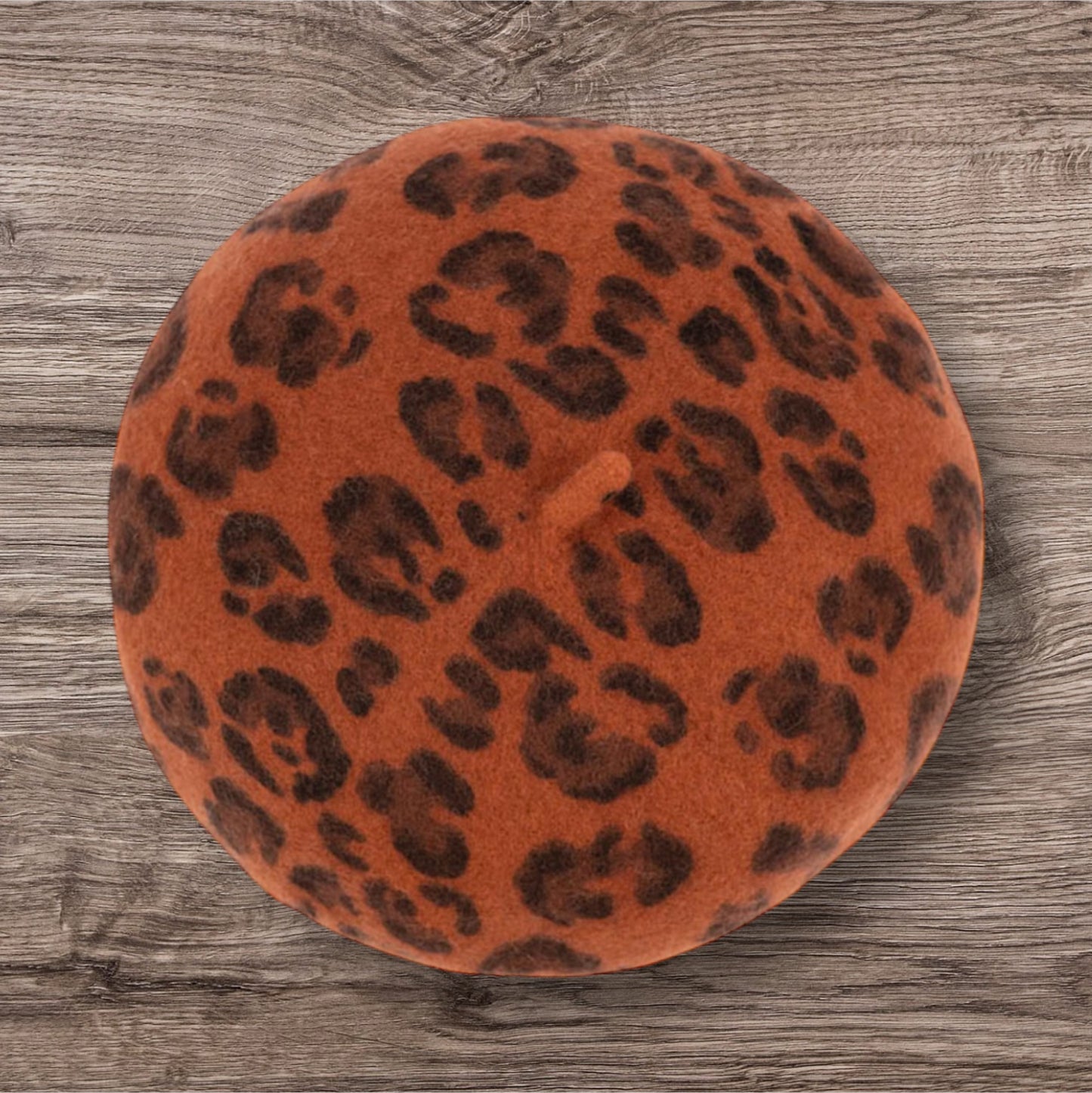 Leopard Print Beret