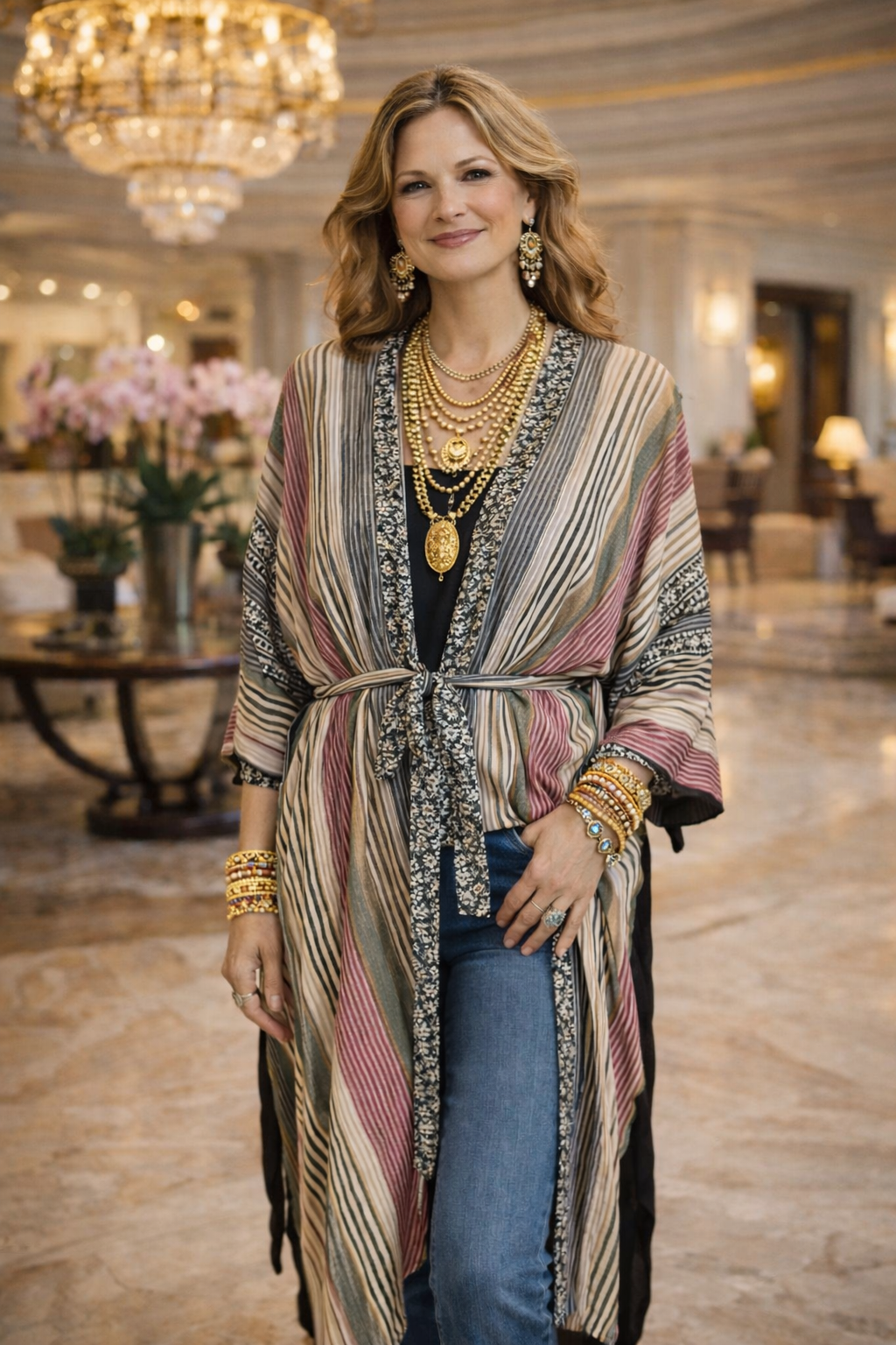 Moonchild Duster in Stripe