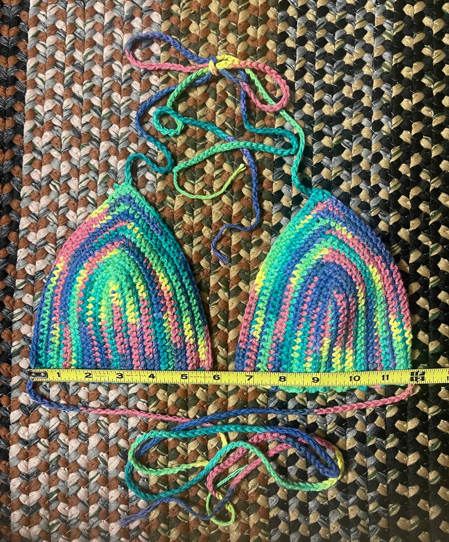Handmade Festival Top in Multicolor