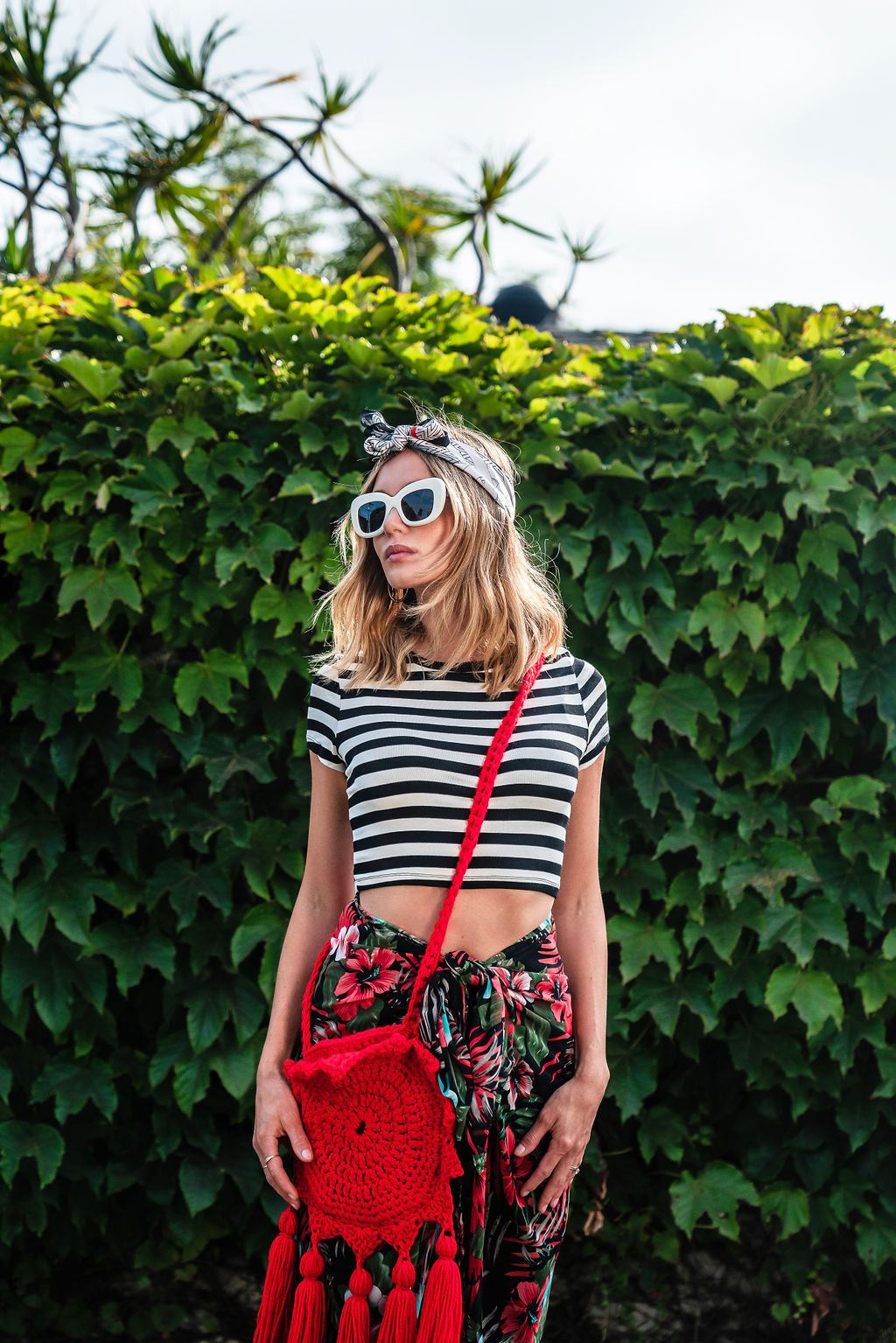 Boho Sun Bag in Red